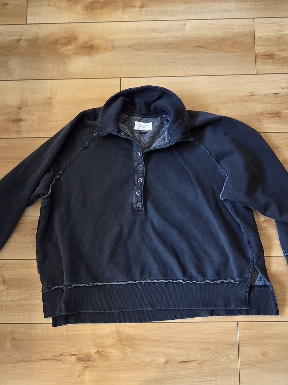 American Eagle Outfitters Big Hug Henley Sweatshirt